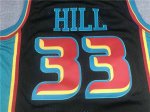 Maillot de Basket #33 Hill Pistons M&N Noir